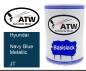 Preview: Hyundai, Navy Blue Metallic, JT: 500ml Lackdose, von ATW Autoteile West.